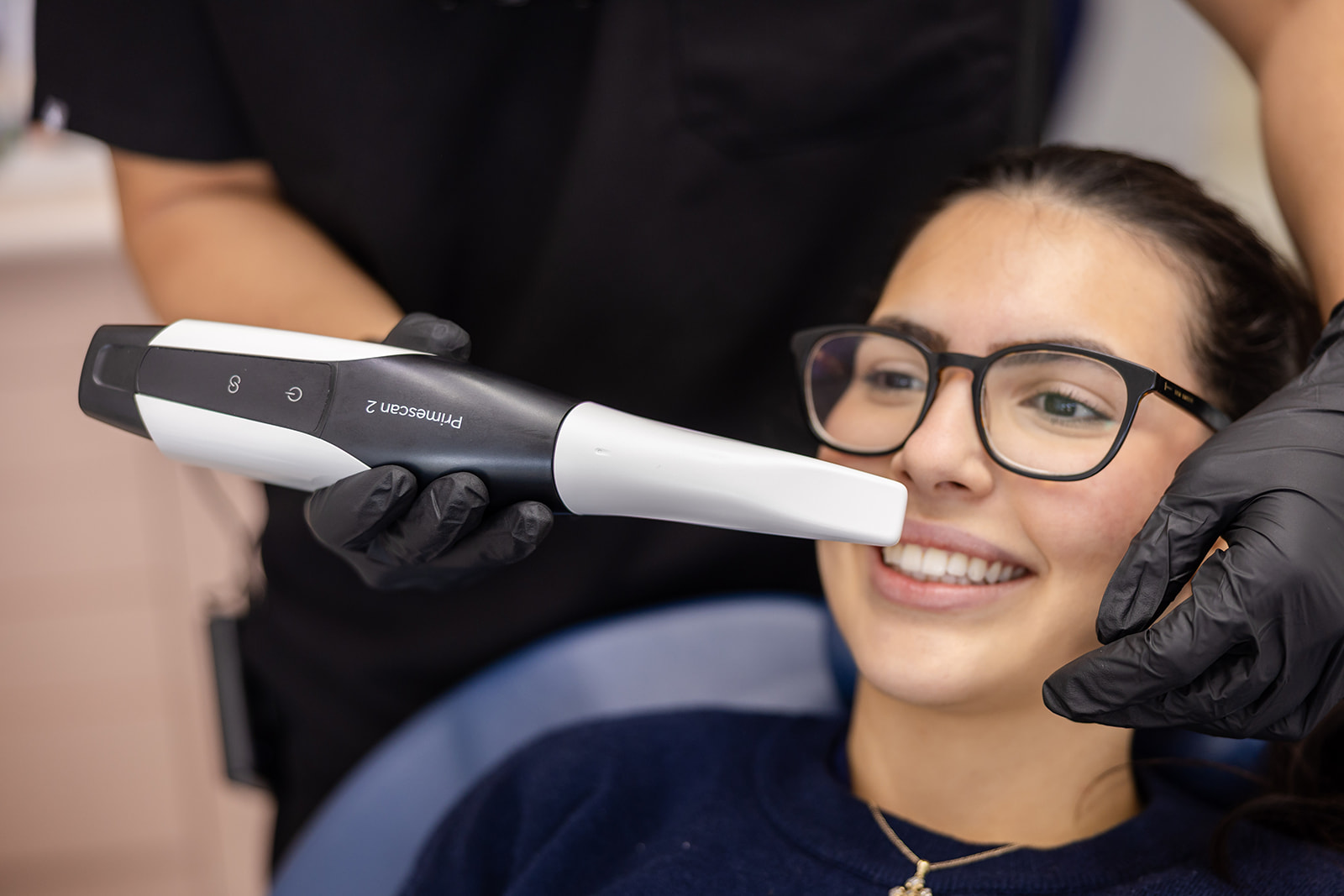 Dentist explaining mouth guard options to a patient at Dawson Street Dental Surgery
